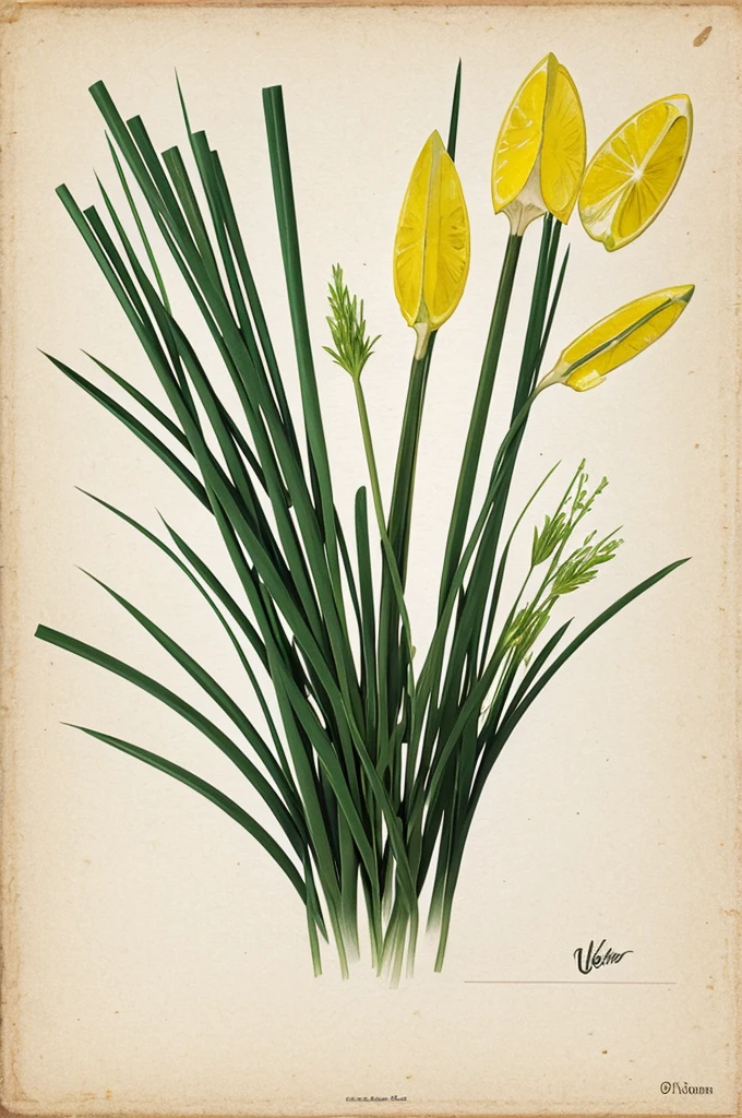 Draw a lemongrass