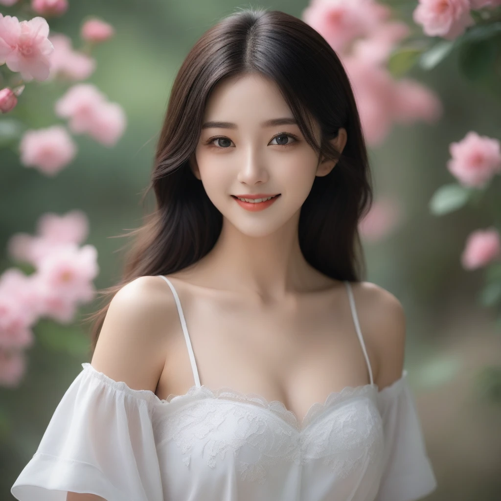 8K, Ultra-high resolution, Highest quality, masterpiece, 三分割法によるphotograph,Surreal, photograph, 1 girl, (16 years old:1.3), pretty girl, Cute face, Beautiful eyes in every detail, 細かくdetailedに,masterpiece,, One Girl:1.2, Japan Female Announcer,whole body、Black Hair、well-groomed eyebrows、Cute Lip Makeup,(masterpiece, Highest quality, Highest quality, Official Art, beautifully、aesthetic:1.2), (One girl), 非常にdetailedな,(Fractal Art:1.3),colorful,最もdetailedな,Cute gestures、so beautiful,A carefree smile,Healing the heart,Long Straight Hair,Looking at the audience、beauty,Long neck、Laugh a little、Please close your mouth and laugh、(((Ideal body type))),A-cup small breasts :2,、Portraiture:2、Perfect Anatomy、鮮明なdetailed、detailed、Surreal、Light and shadow,Strong light