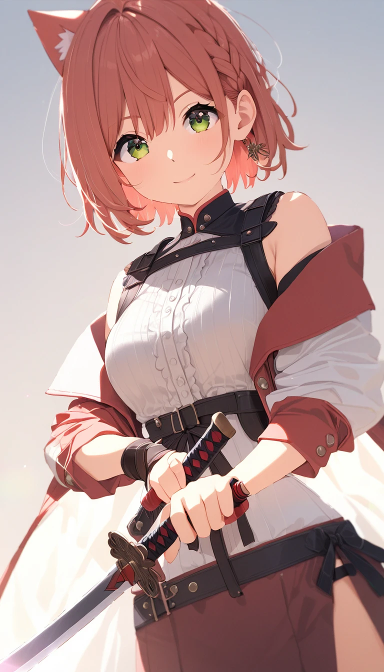(Awareness-raising:1.1)、(Highest quality)、(masterpiece:1.1)、(Beautiful and clear background:1.25)、(masterpiece、Highest quality、Ultra-detailed)、(Photorealistic)、(Beautiful and fine details)、 stage、、solo、 holding sword、Cowboy Shot、Upper Body、 ayumu uehara、A light smile、Depth of written boundary、 unsheathed sword、various angles
bleached cloth
