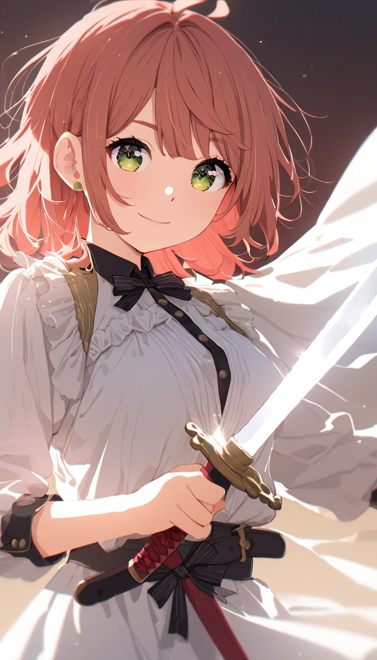(Awareness-raising:1.1)、(Highest quality)、(masterpiece:1.1)、(Beautiful and clear background:1.25)、(masterpiece、Highest quality、Ultra-detailed)、(Photorealistic)、(Beautiful and fine details)、 stage、、solo、 holding sword、Cowboy Shot、Upper Body、 ayumu uehara、A light smile、Depth of written boundary、 unsheathed sword、various angles
bleached cloth
