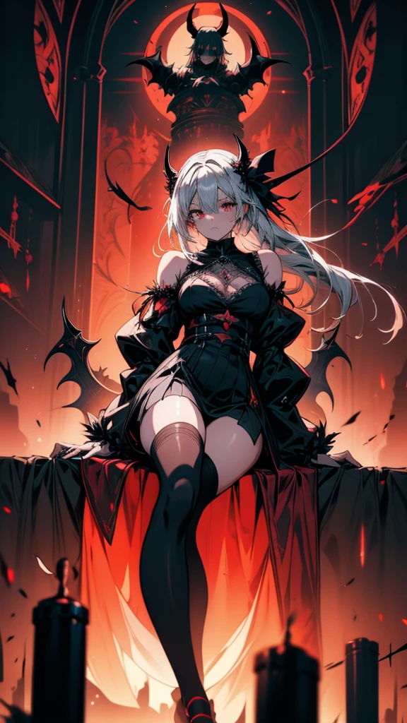Anime girl with a demonic head and a demonic tail, Devil Anime Girl, Gothic Maiden Anime Girl, Anime Monster Girl, Gwaiz on pixiv artstation, From Arknights, Gwaiz on artstation pixiv, Gwaiz, Gap Moe Yandere Grimdark, Beautiful necromancer girl, Nier 2B, black