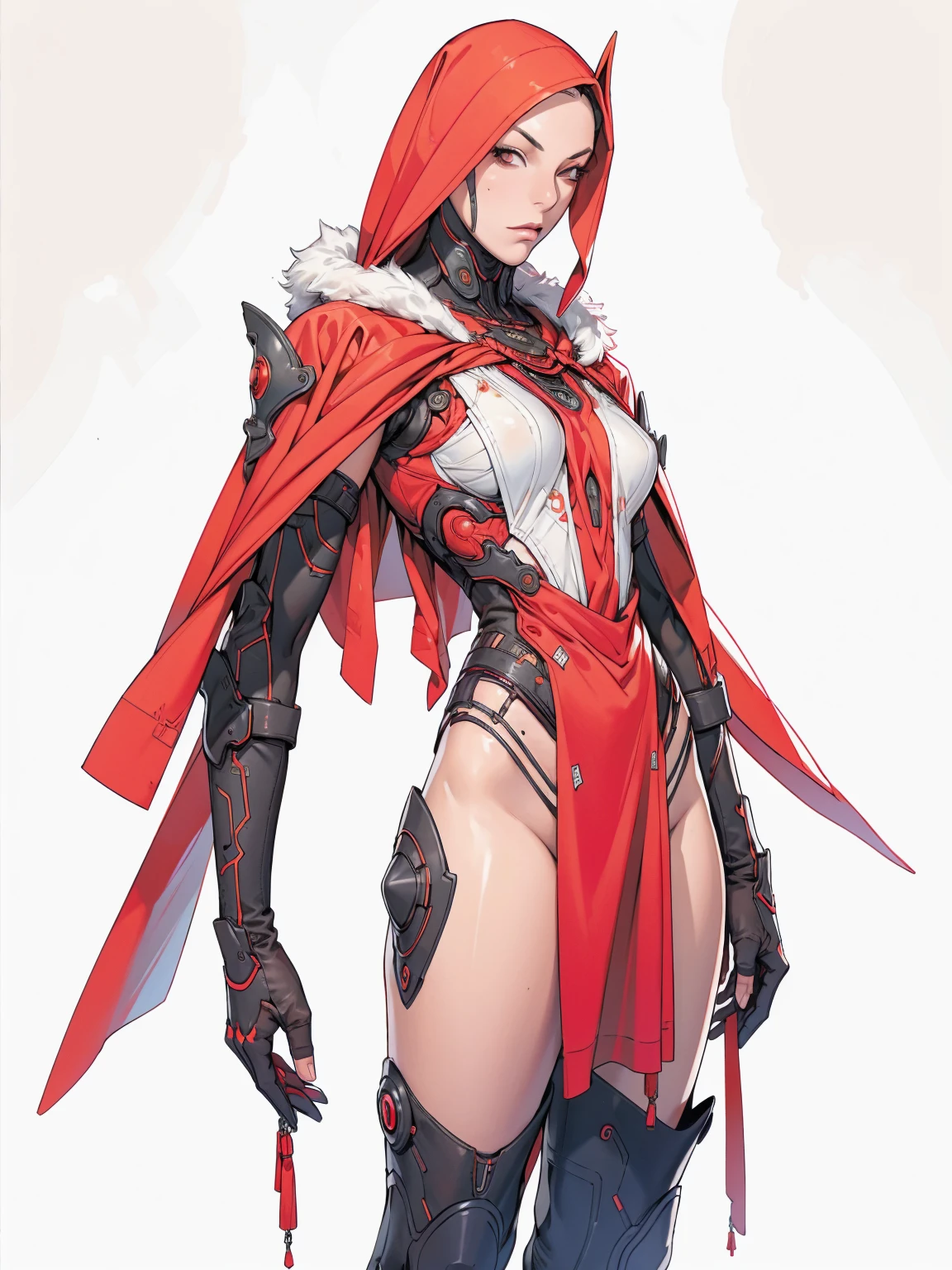 (((Annie Lennox))), (((Dark red))), (scars), (((Bandaged body))), ((hooded cloak)), (((best qualityer: 1.4))), (Unbeatable masterpiece), (hiper HD),(CG 8k hyper-realistic), (((brave face))), (((breasts big))), (((hyper feminine))), sexly girl, black tattoo,(ultra short pink hair)), ((( sculptural body ))), (((1 Kizi))), Kizi tatuada de 25 anos com perfectbody,,Beautiful and well-groomed face,muscular body:1.2,solid color detailed jacket, (Head to thigh photos), Complex equipment, green dark,long pants,Tight clothes are dark,With white stars and off-white stripes,,,,,Armor Metal Electronic Parts, Poison tattoos ) INFO, Kizi, (((standing alone))), pirralha violent, ((())), sexly, pose de atitude, work of art, post-apocalypse, (((manga style))), bounty hunter, violent, Manic, the way you want, slenderbody, thin but strong, perfectbody, roupa moderna, advanced technology, Pleated mini skirt with checkered pattern in red and black, fur collar jacket, sleeves with vertical striped pattern, neutral background, (( cowboy shot )). intricate visual
