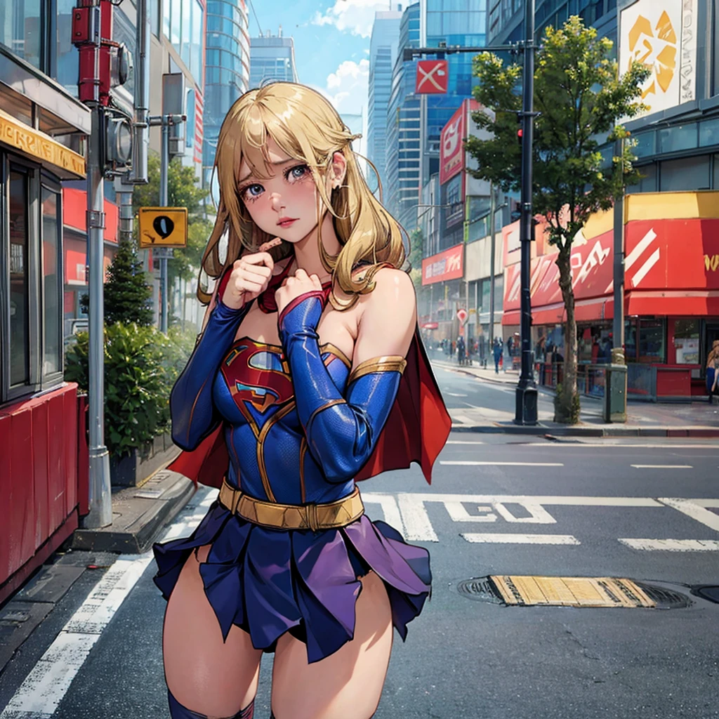 masterpiece, highres, photorealistic, real, best quality, 8k, best quality, realistic, ultra-detailed, perfect lighting, cinematic lighting, female, teen, 1girl, solo, looking at viewer, city, night, sky, ocean, rooftop, building,  skyscrapper, <lora:CHAR-JulietStarling:0.8>, juliet starling, blond hair, bangs, bra, skirt, dof, smile, cleavage, underboob,