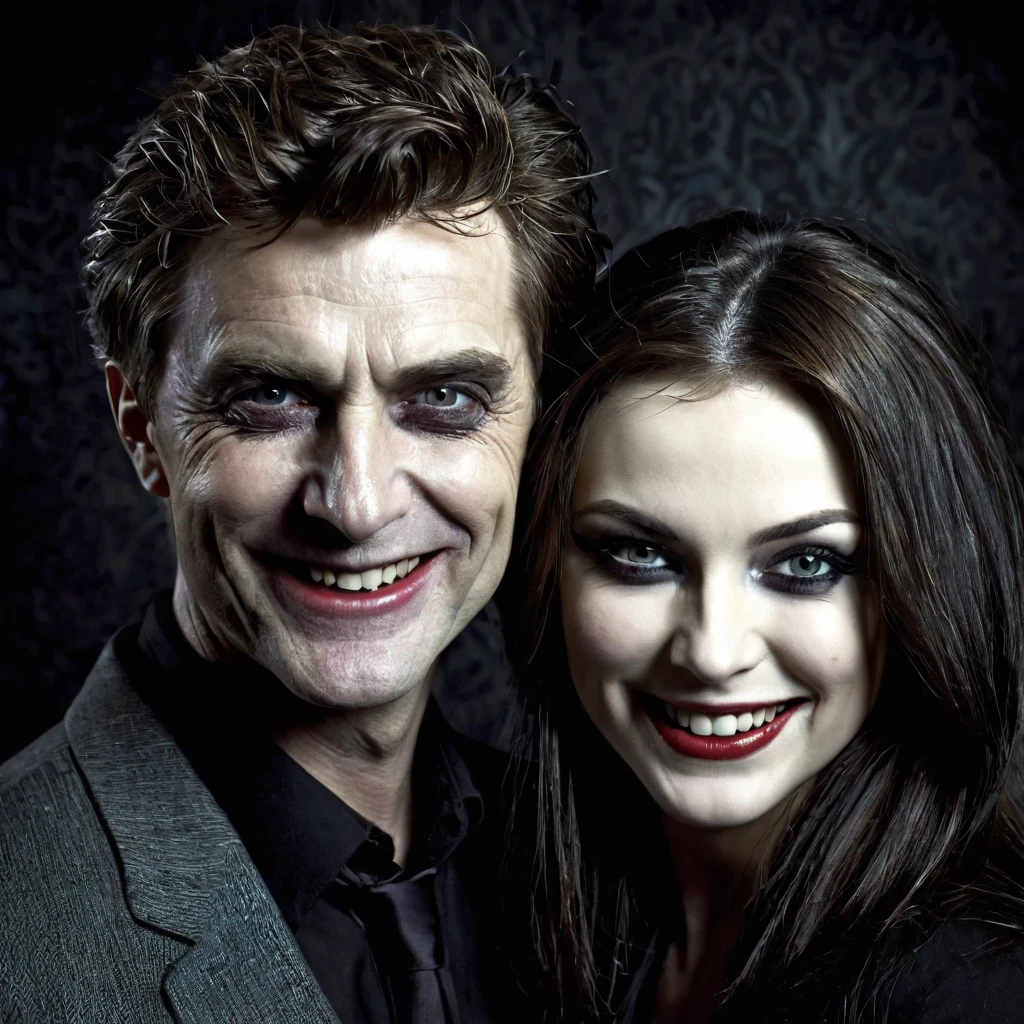 Men and women　psychopath　Creepy Smile