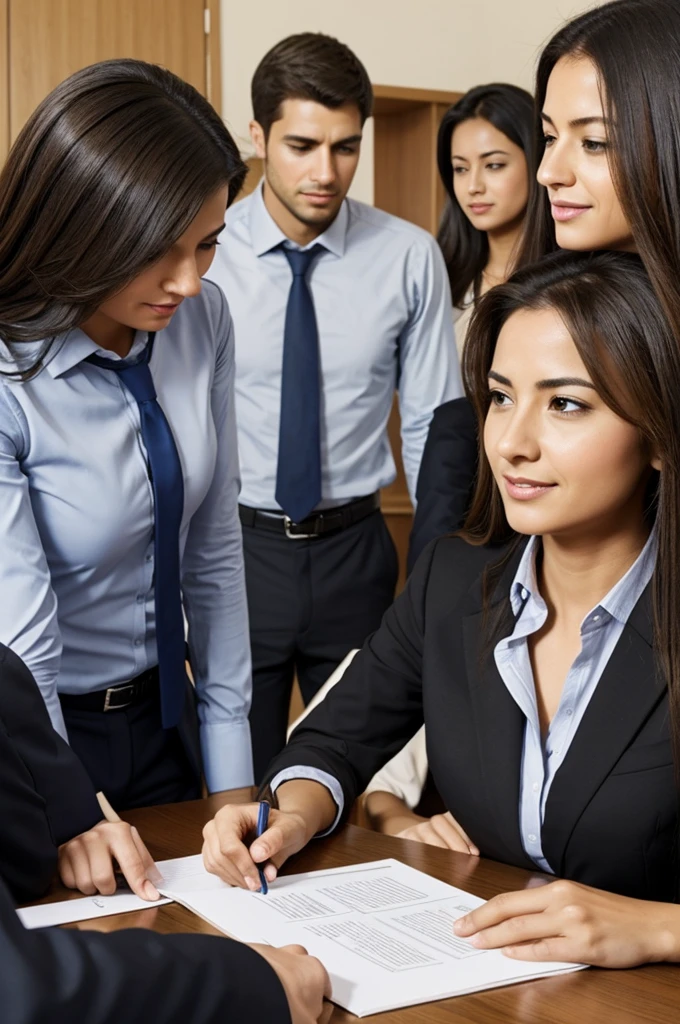 A work or education scenario where there is a notable difference in opportunities between men and women.
men in leadership positions and women in subordinate roles).