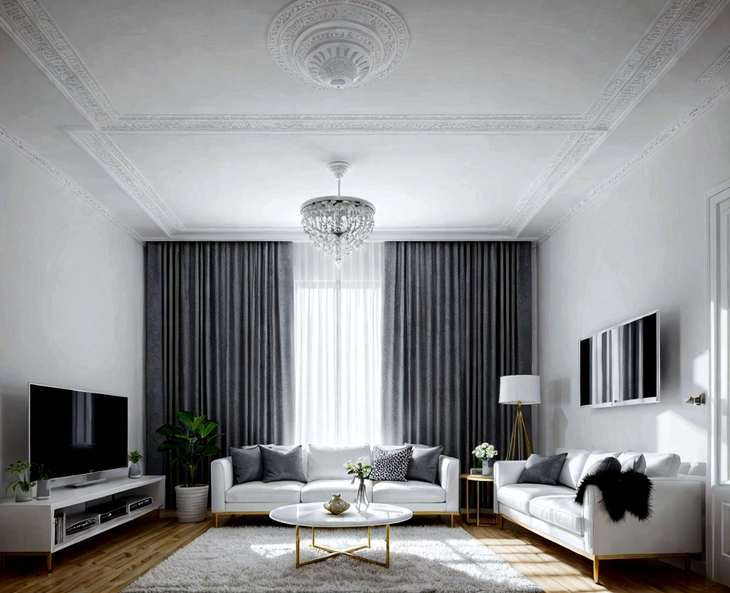 living room, white