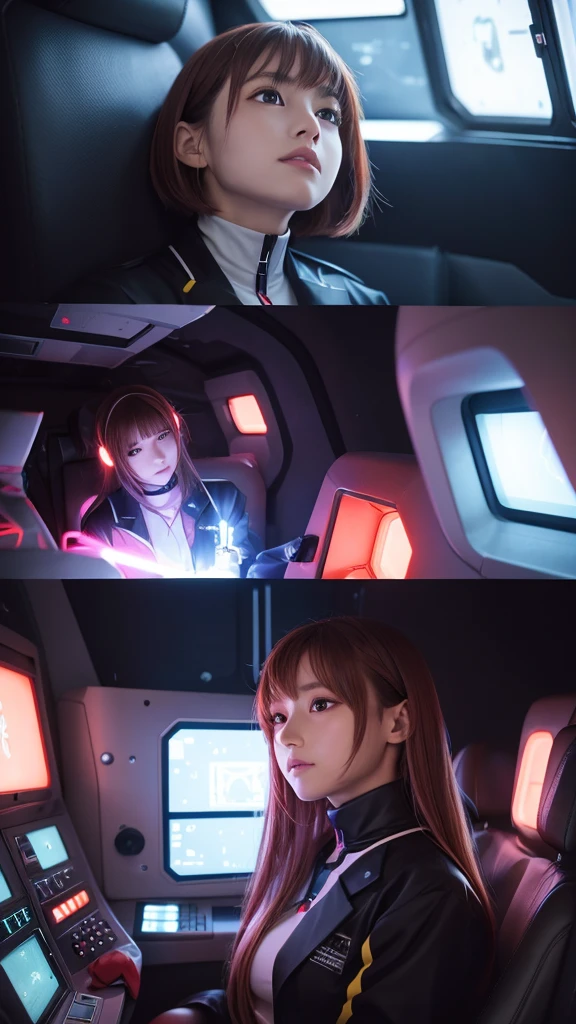 
"She is wearing an anime-style bodysuit with a lot of exposed skin."
"Trapped inside a capsule.
The inside of the capsule has various switches and buttons.
A capsule that looks like a futuristic life support device.
There is a girl inside the capsule.
The girl is looking up.
I am looking down at the girl."
"A girl wearing a suit similar to those in Evangelion.
A space filled with light.
Switches glowing in various colors."