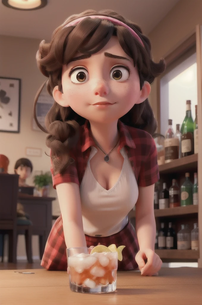 An image for AI about drinks for young females looks sad
