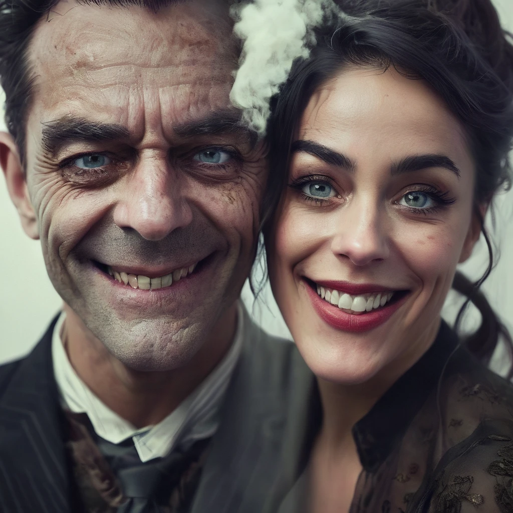 Men and women　psychopath　Creepy Smile