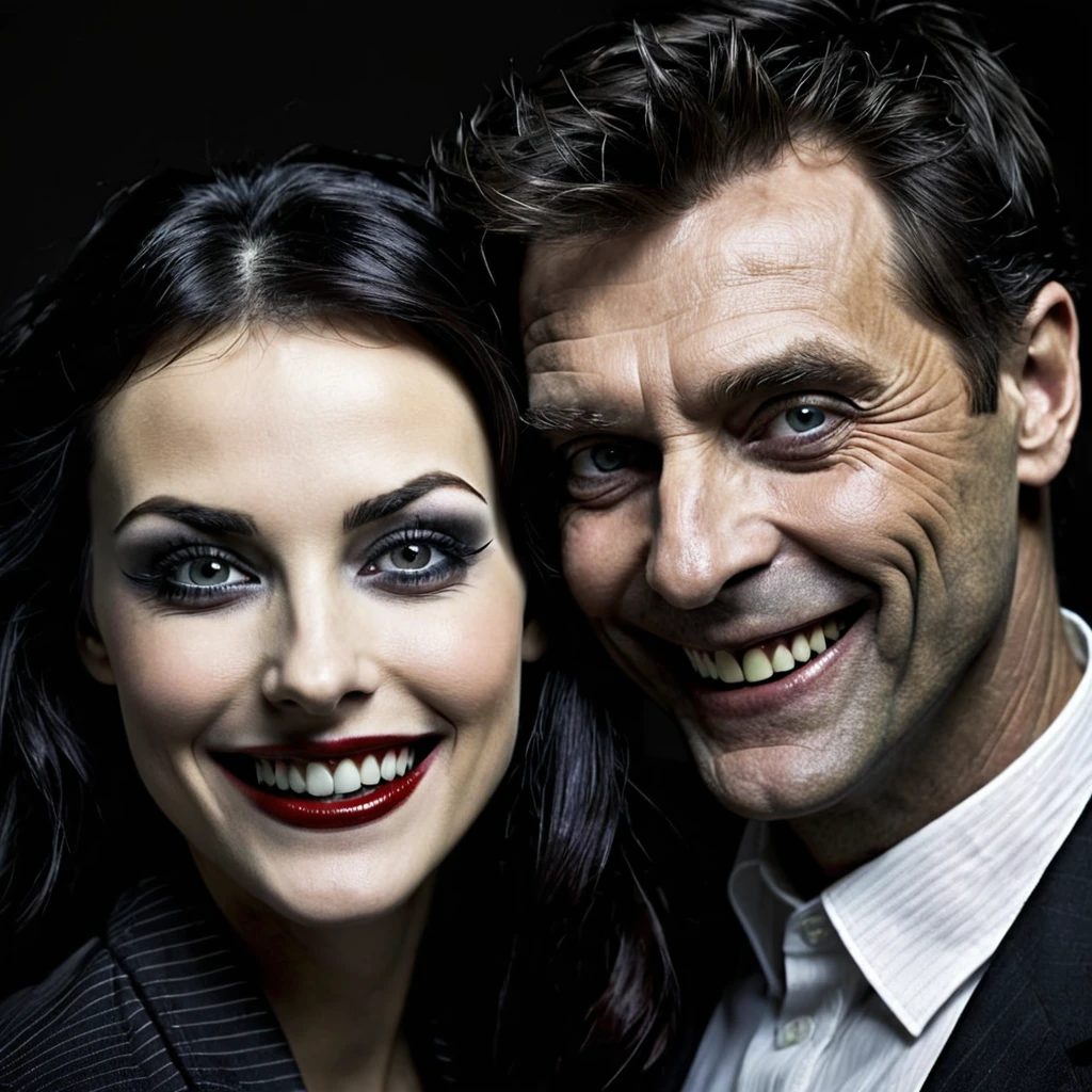 Men and women　psychopath　Creepy Smile