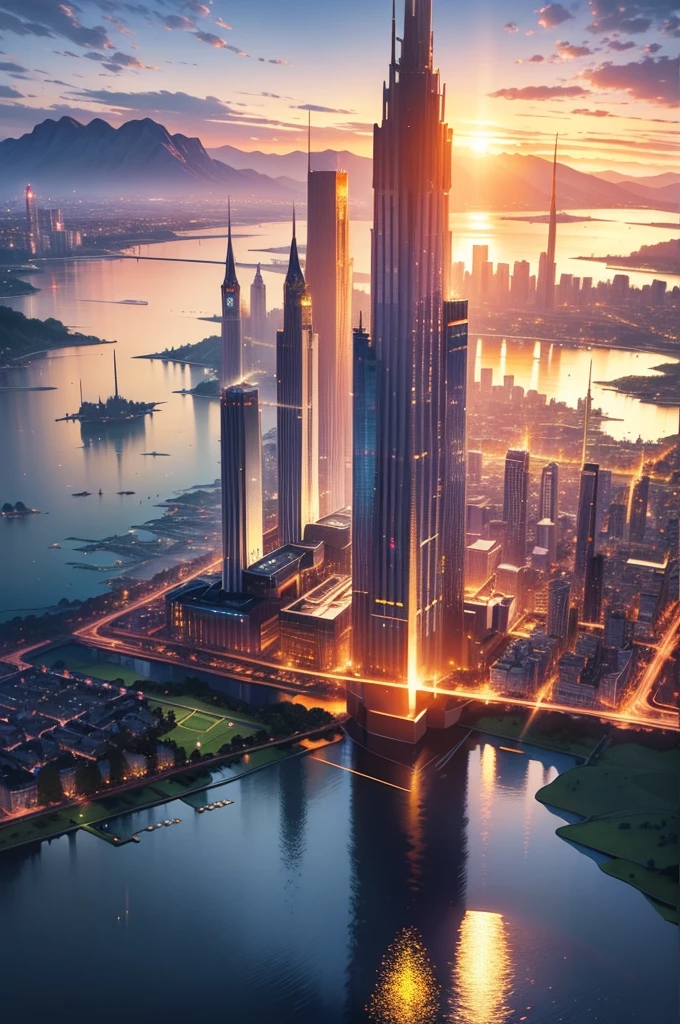 [Quadro 1]

A high-impact image shows the Academy of the Elements at sunset. The academy is majestic, with tall towers and a sparkling lake reflecting the warm colors of twilight.

"A Academia dos Elementos, A place of mysteries and challenges, awaits our heroes."