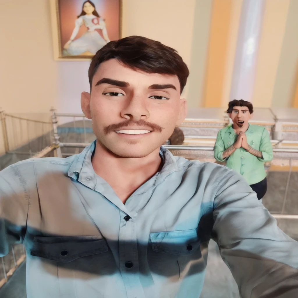 Lionel Messi, (pixar style) (masterpiece:1.2) (bokeh) (best quality) (detailed skin) (detailed texture) (8k) (claymation) (cinematic lighting) (sharp focus