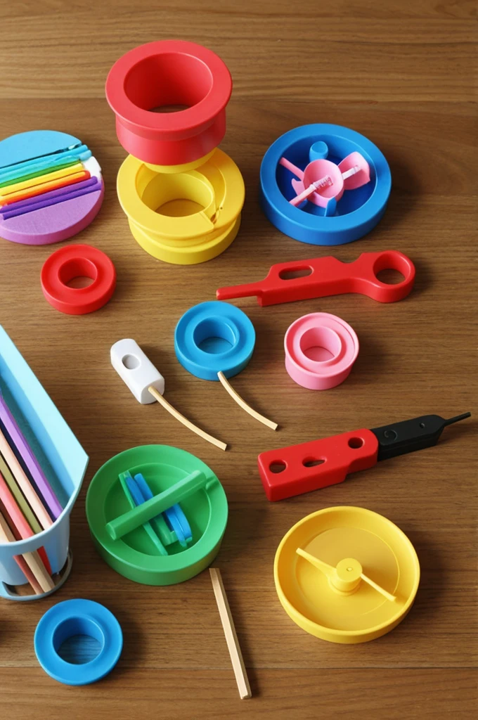 Craft work with pacifier sticks