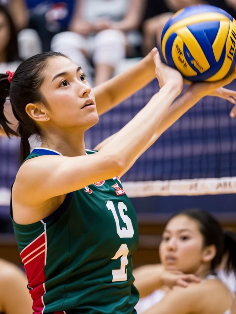 Hot volleyball athlete