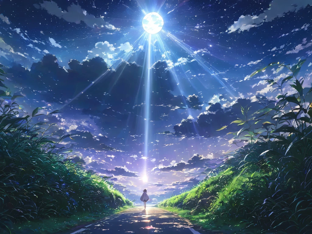 dark, 暗dark, Light, Rays, Sky, Light線, God秘的, God聖, hope, comfort, road, future, cloud, Night Sky, Star, moon, contour, Compared, dramatic, fantasy, 美Shii, Inhalation, God々Shii, Awe, God秘,beautiful Anime Landscape, landscape painting, 美Shiiデジタル絵画, Andreas Rocha, 美Shiiアートワークのイラスト, 素晴らShii壁紙, Raysmond Han, 背の高い美Shii絵画, Gribble Studio Makoto Shinkai, 美Shii壁紙, Anime Landscape