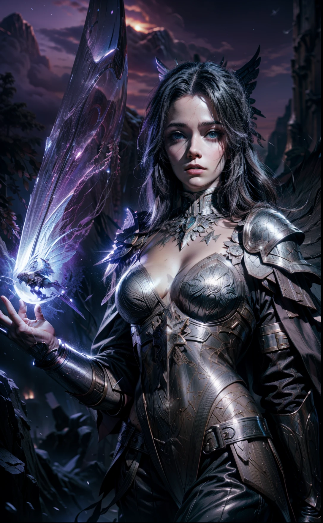 Asgard,Valkyrie,Lady Knight,anatomical correct,epic fantasy digital art,Masterpiece artwork,8K,high definition resolution,detailed drawing,Quality Superior,, epic composition,