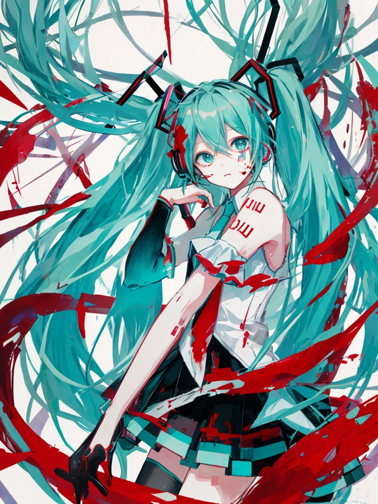 hatsune miku, blood