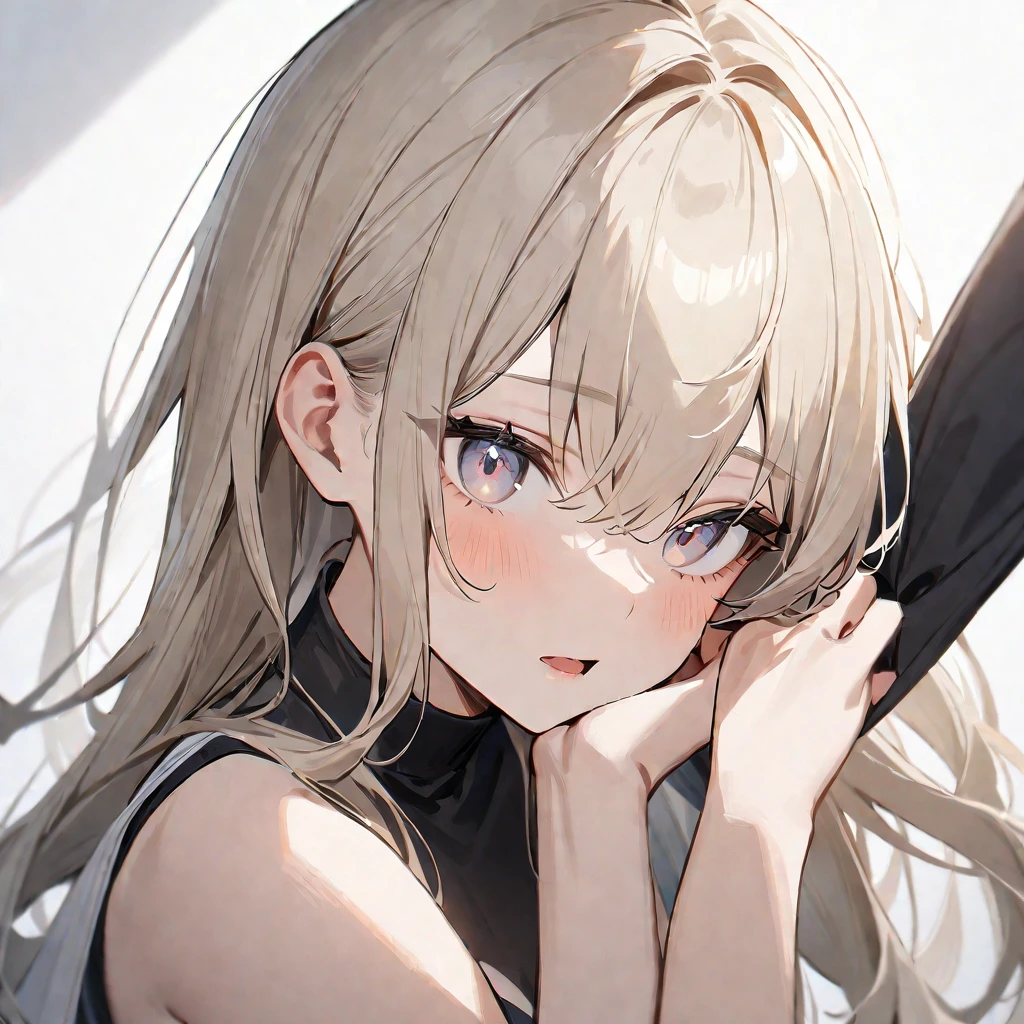 1 girl,light girl,long hair,pale eyes,light gold hair,mouth,masterpiece,best quality,very aesthetic,absurdres 