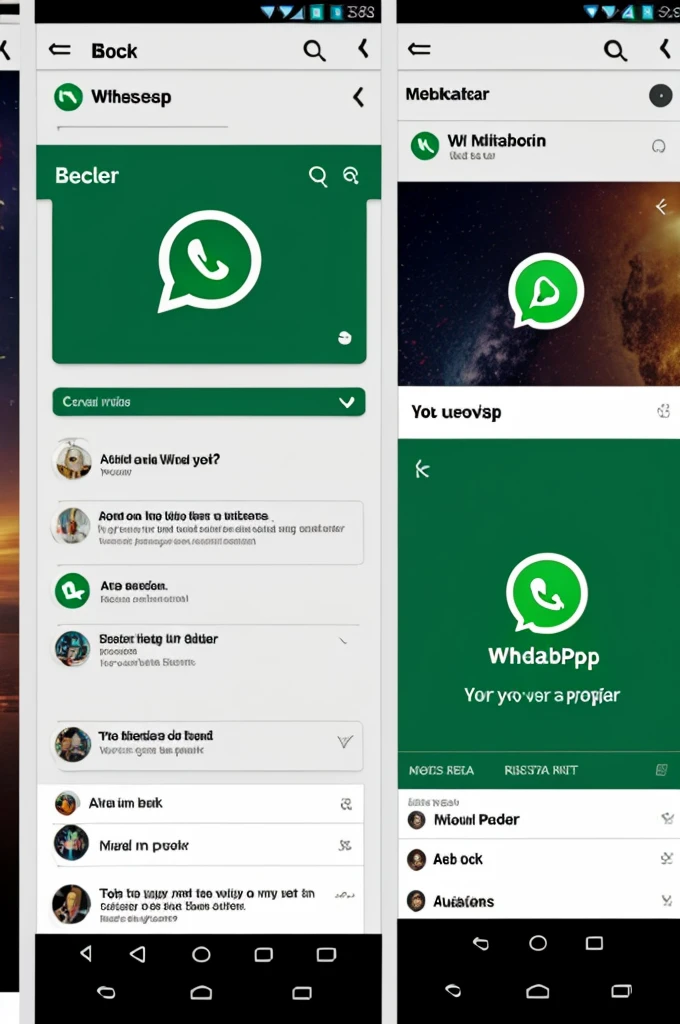 Broken WhatsApp profile