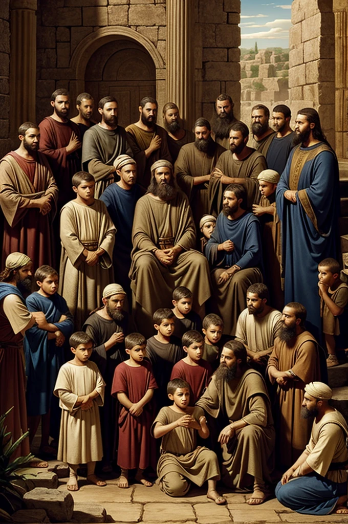 The 12 sons of Jacob from the Bible 
