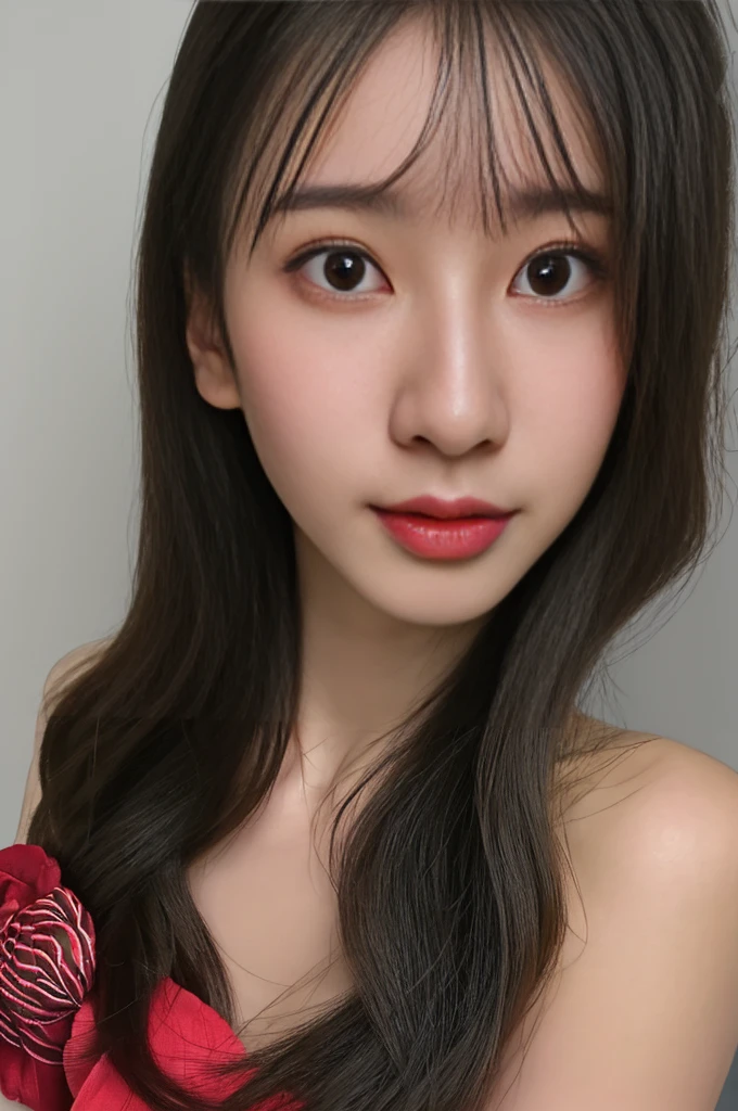 Illustrated NSFW、最high quality、high quality、best image quality、8K、最High resolution、High resolution、最high quality、masterpiece、Raw photo、realistic atmosphere、(detailed face)、(fine hands、thumb１reference４)、(beauty of japan )、very nice face、cute face、((beautiful japanese girl))、(japanese woman), ((18 year old beautiful girl))、(glossy black hair)、whole body、slim style、(shiny skin)、(Fair skin, Glossy skin)、real human skin、realistic human body structure、perfect body， perfect face，perfect lips， perfect eyes，perfect teeth、perfect background， perfect atmosphere， natural soft light, (big breast:1.2), Show thigh, Skirt, Skirts should be shortened.