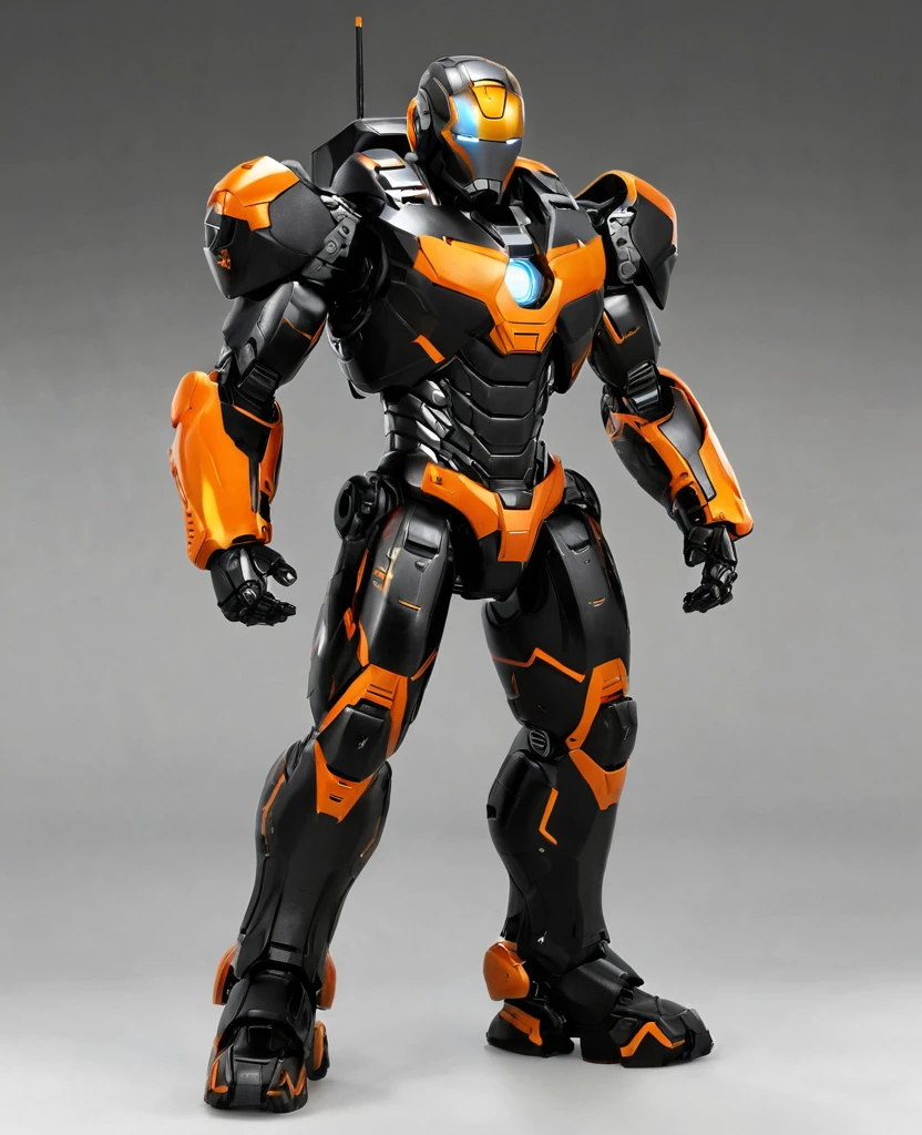 War machine, black and orange random colour, heroic, full body list, war machine (black orange colour)