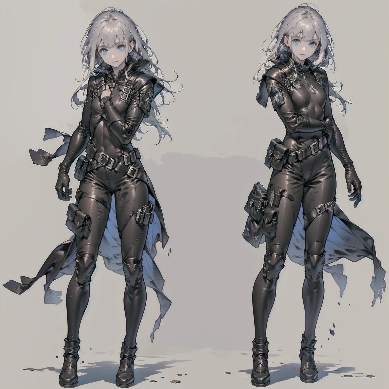 (((custom combat suit)))、Beautiful artwork illustration，Beautiful digital artwork、(((Very long black hair、long hair)))、(((Change into a diving wetsuit))),(masterpiece、Highest quality、Highest quality、Beautiful and aesthetic:1.2)、Check it out,Small and slim body, solo, One Girl, Highest detail、Vivid texture、Slender body, Full Body Shot, Beautiful Blue Eyes, beautiful girl, Small Face、White skin、 ((Body Armor:1.5))、(Sharp focus),(Cowboy Shot),((Black tactical glove armor、戦術的なBody Armor、gun belt、Gun Holster))、