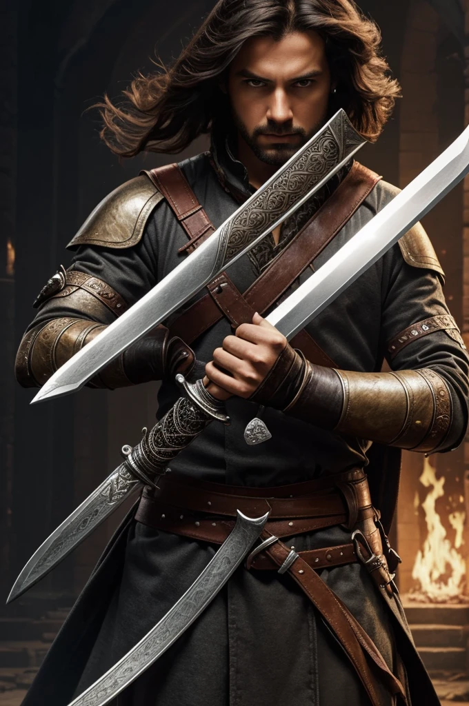 Can you create a cover for my book "Sword in hand and broken heart"
