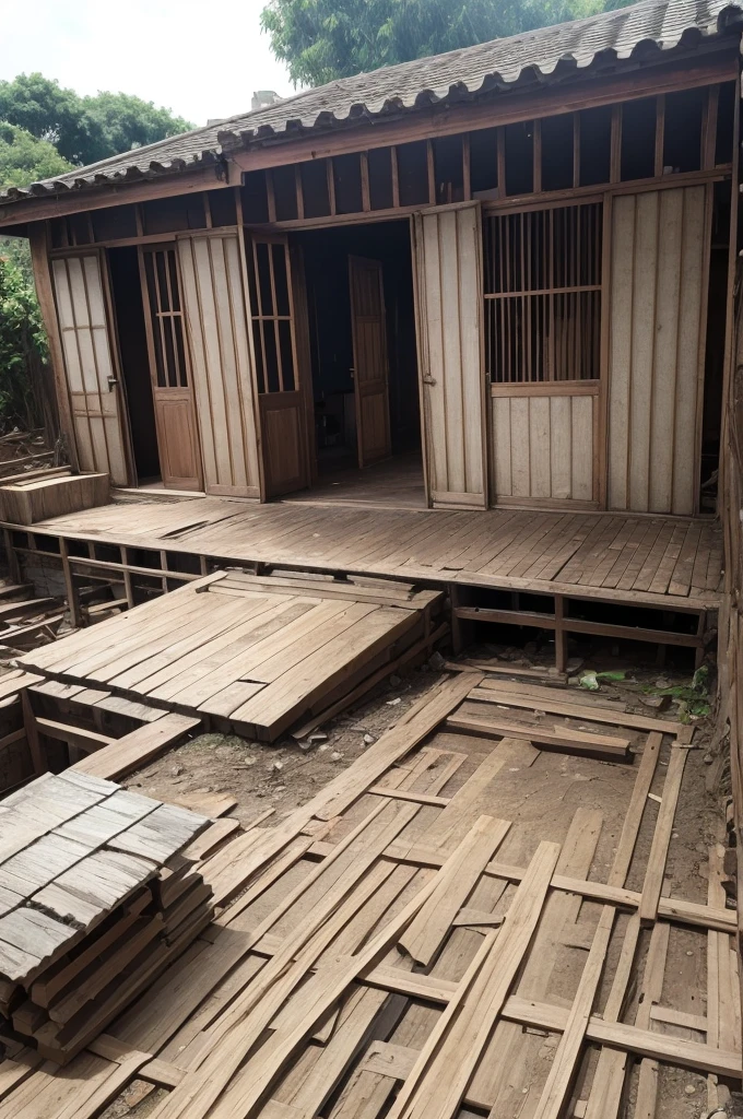 Homes stripped of hard pau