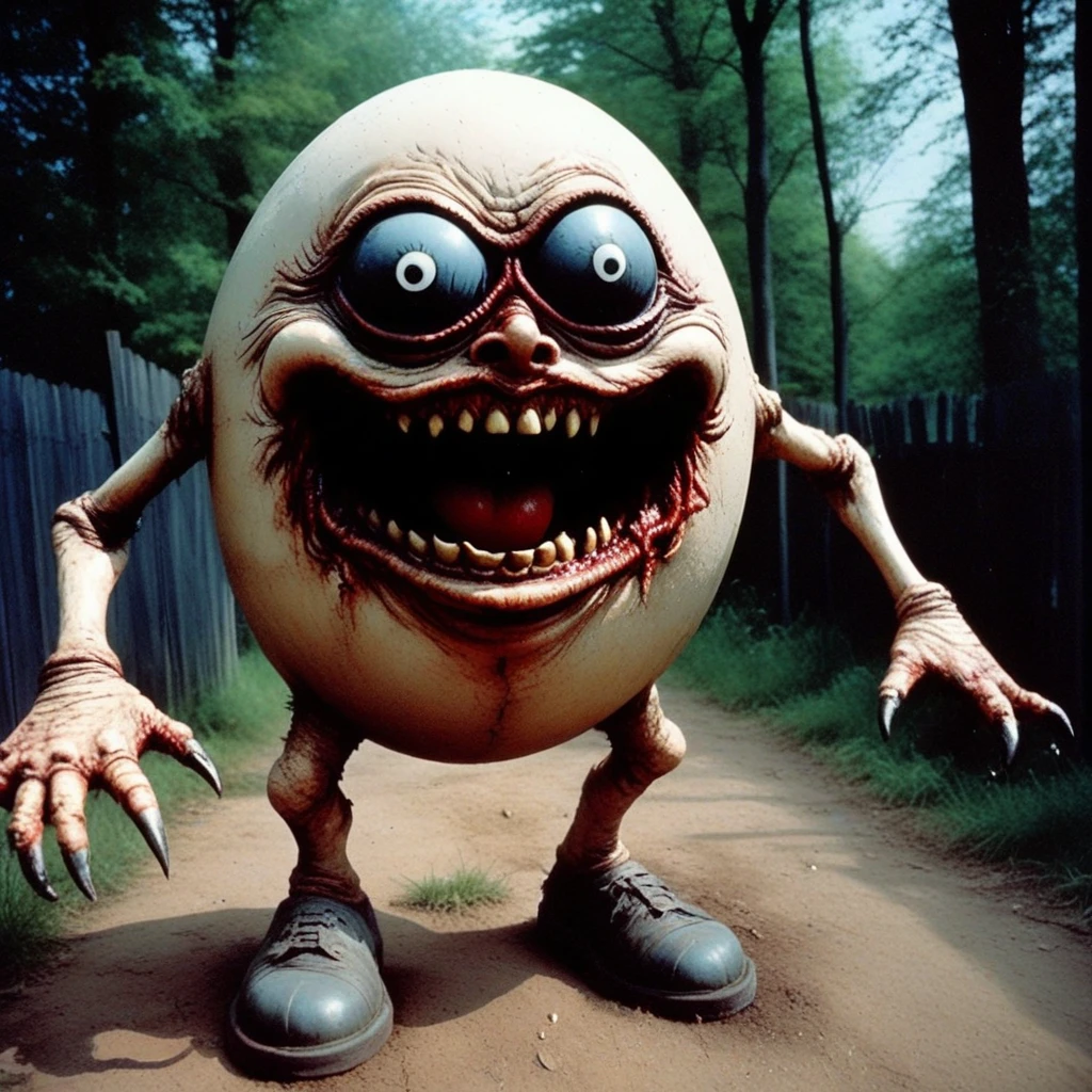 The ugly, ugly Humpty Dumpty monster、Stephen King 、Horror、scared