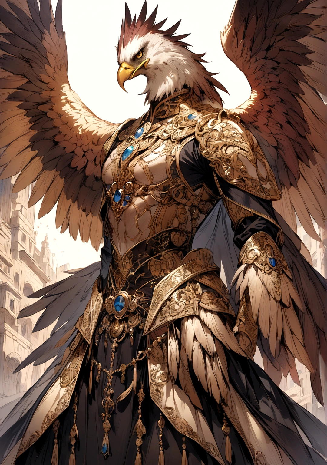 brave and strong hawk