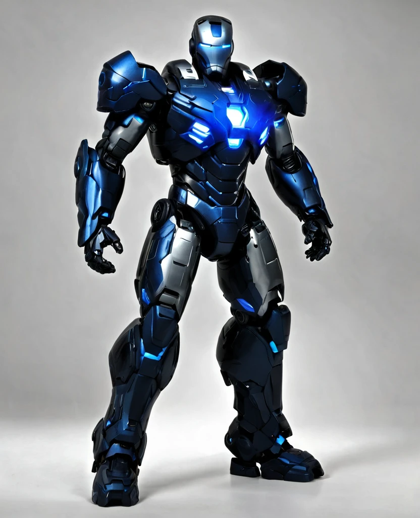 War machine, black and blue random colour, heroic, full body list, war machine (black blue colour)