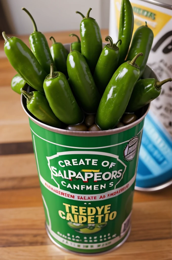 Create a new can of jalapenos Create a new can of jalapenos