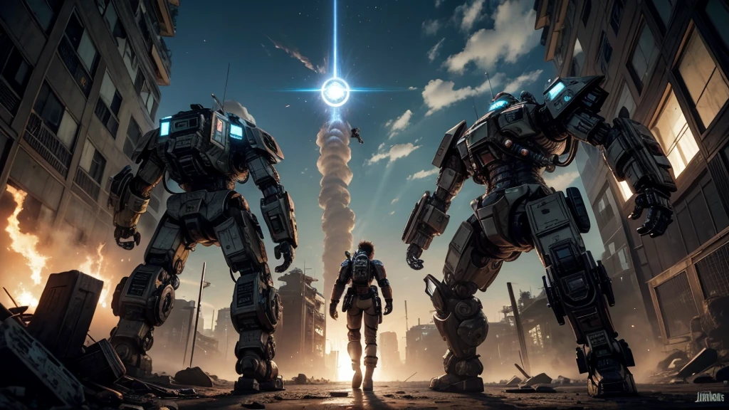 a mecha titanfall style in the jujutsu kaisen universe but ancient