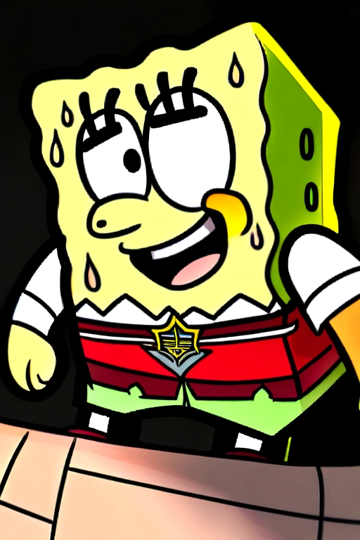 Spongebob uses his alma mater, Semarang state university 