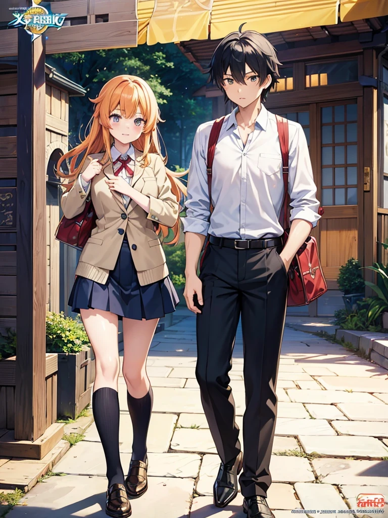 a poster of two anime characters with a full moon in the background, light novel cover art, anime cover, epic light novel cover art, epic light novel art cover, isekai, popular isekai anime, official anime artwork, anime key art, official anime key visual, anime key visual concept art of, anime key visual, genshin, visual novel key visual, anime character with sword standing in front of waterfall in forest, kirito, okata kazuto, inspired by Okumura Masanobu, sao style anime, inspired by Munakata Shikō, sword art online, male anime character, hijikata toushirou, anime handsome man, handsome guy in demon slayer art, young anime man, anime girl Orange hair with ponytails and a suit giving a thumbs up, magic , anime girl named lucy, gainax anime style, magical school student uniform, aya takano, umineko, aya takano color style, rei hiroe, masuimi max, the hime cut, shuushuu anime image, ayaka, rin, loli