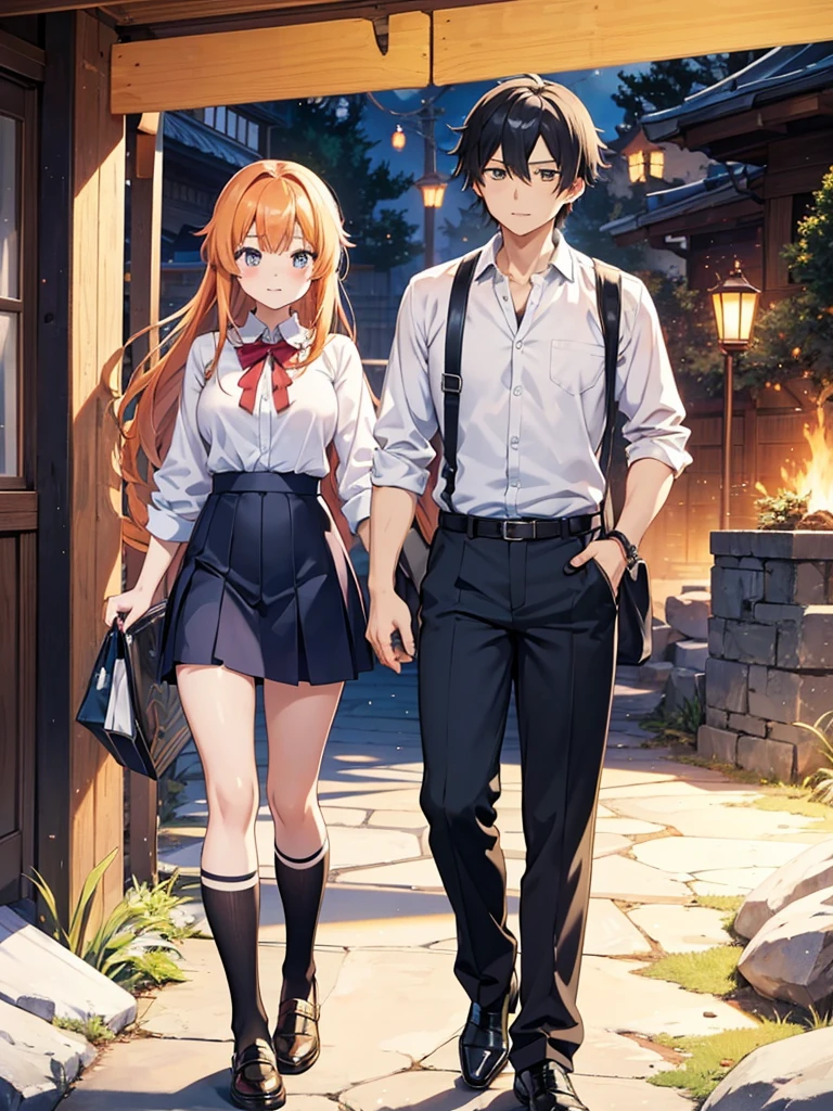 a poster of two anime characters with a full moon in the background, light novel cover art, anime cover, epic light novel cover art, epic light novel art cover, isekai, popular isekai anime, official anime artwork, anime key art, official anime key visual, anime key visual concept art of, anime key visual, genshin, visual novel key visual, anime character with sword standing in front of waterfall in forest, kirito, okata kazuto, inspired by Okumura Masanobu, sao style anime, inspired by Munakata Shikō, sword art online, male anime character, hijikata toushirou, anime handsome man, handsome guy in demon slayer art, young anime man, anime girl Orange hair with ponytails and a suit giving a thumbs up, magic , anime girl named lucy, gainax anime style, magical school student uniform, aya takano, umineko, aya takano color style, rei hiroe, masuimi max, the hime cut, shuushuu anime image, ayaka, rin, loli