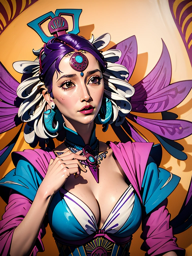 (Best quality, masterpiece, beautiful and aesthetically pleasing:1.2, Colorful, dynamic angle, as detailed as possible face) 1 girl, monarch, jewelry, сложный headdress, headdress, royalties,  (handmade:1.4), (penis:1.2),focus on penis, (naked tits covered in cum:1.3 NFV((after blowjob)), ((cum on face)), noble, (high contrast, official art, extremely detailed, as detailed as possible)