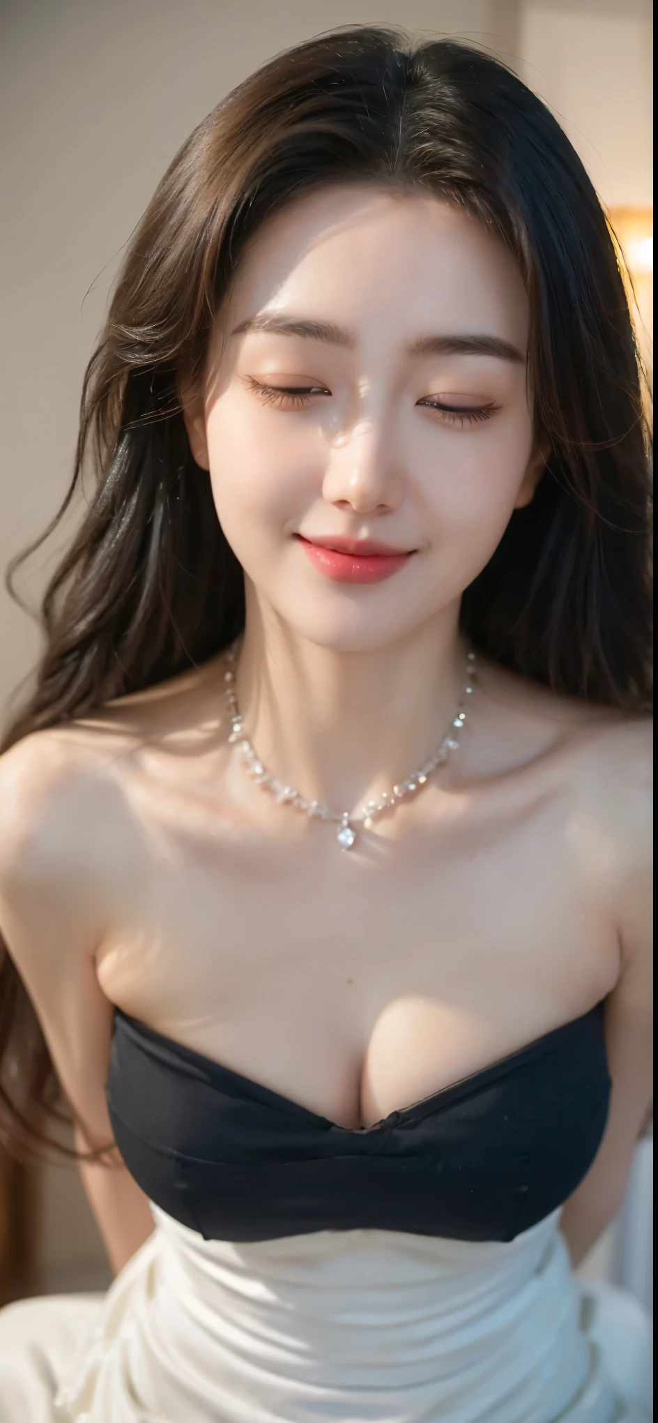 (Canon RF85mm f/1.2), (8K, original photo, best quality), (masterpiece), (Practical, photograph Practical), (Very detailed, High Detail, Best image quality, Very detailed, high resolution, Very detailed, Very detailed的描述, Ultrafine, Extremely exquisite and beautiful work), Beautiful and delicate girl, Solo Girl, ((Perfect body)), Very detailed eyes and face, White skin, Noble and beautiful, ((The skin texture is delicate, Pores)), Perfect anatomical structure, Beautiful Body, Delicate face, Slim abdominal muscles, Slim waist), Big Ass, (Large Breasts, Breast enlargement), (cleveage), (Soulful gaze, soulful eyes, Glowing eyes), (Beautiful clear eyes), (Bounce Curly Messy Long Hair), (Smile:1.2), (Fascinated expression), (Beautiful appearance), ((Low-cut，Wedding dress，No Sling，Show your shoulders，E Cup)), ((Tight)), ((Bud)), ((wear glasses)), earrings, necklace, ((night)), ((Street View, moonlight)), Physically Based Rendering, Realistic lighting, (((Deep Crack))), ((Looking at the audience)), ((eternal)), ((Happy and shy))