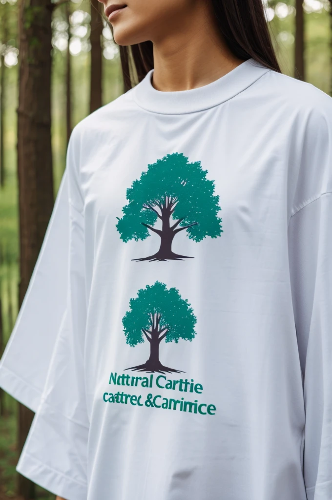 A tree with clothes with a logo that says natural care