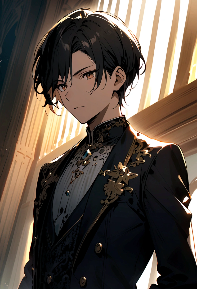 Brown eyed boy,Tall、Black Hair