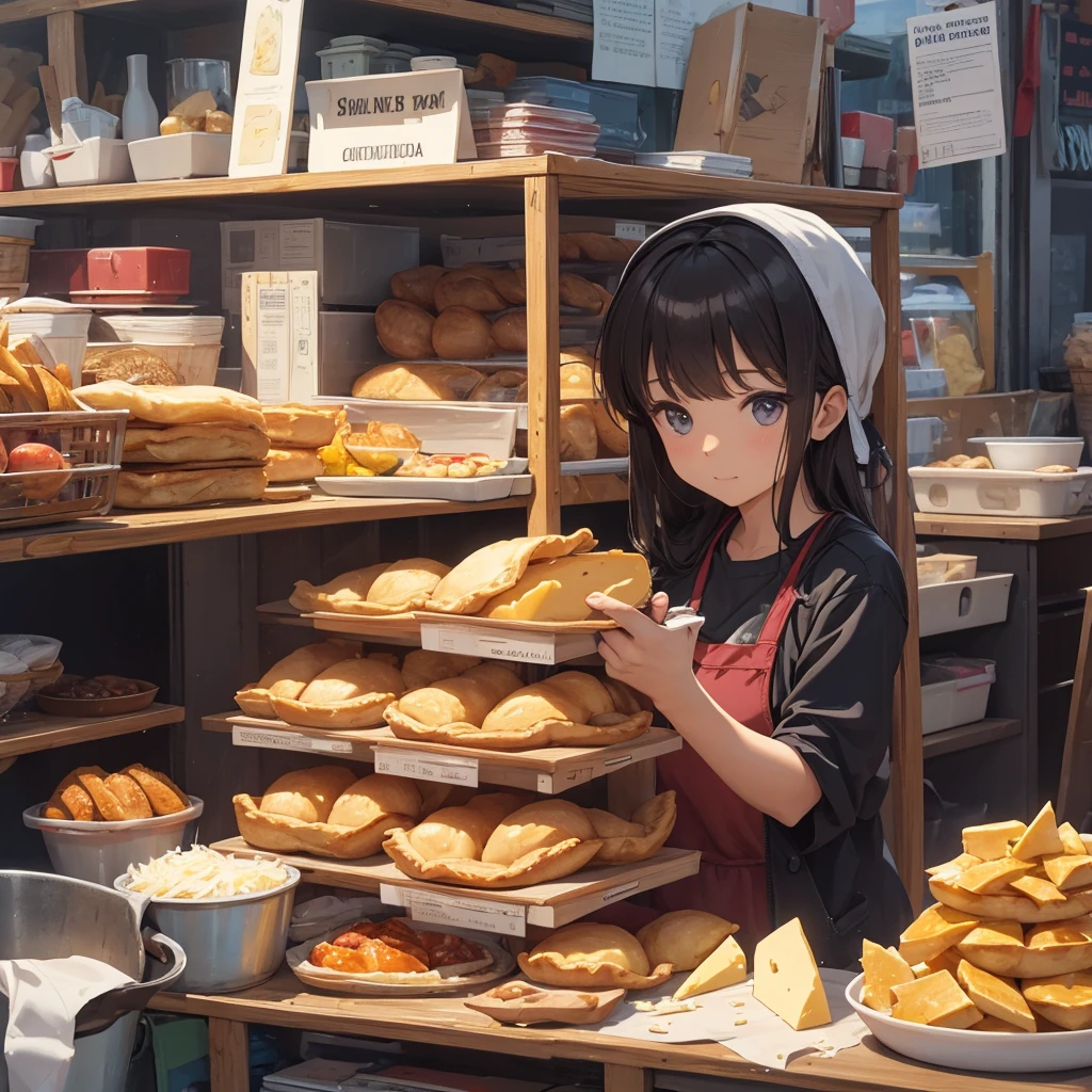 cheese empanada, artwork, Masterpiece