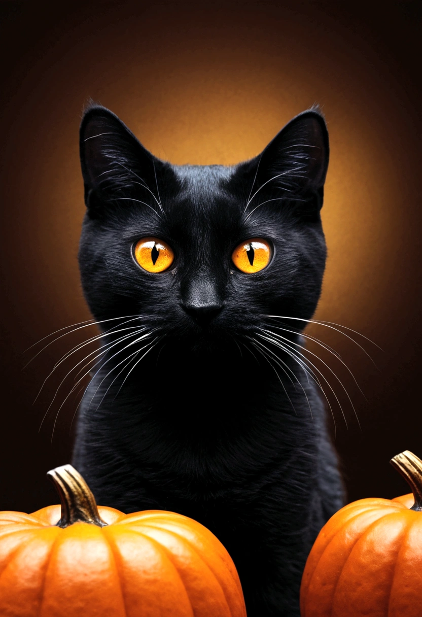 gato halloween ，（gato negro），mofumofu