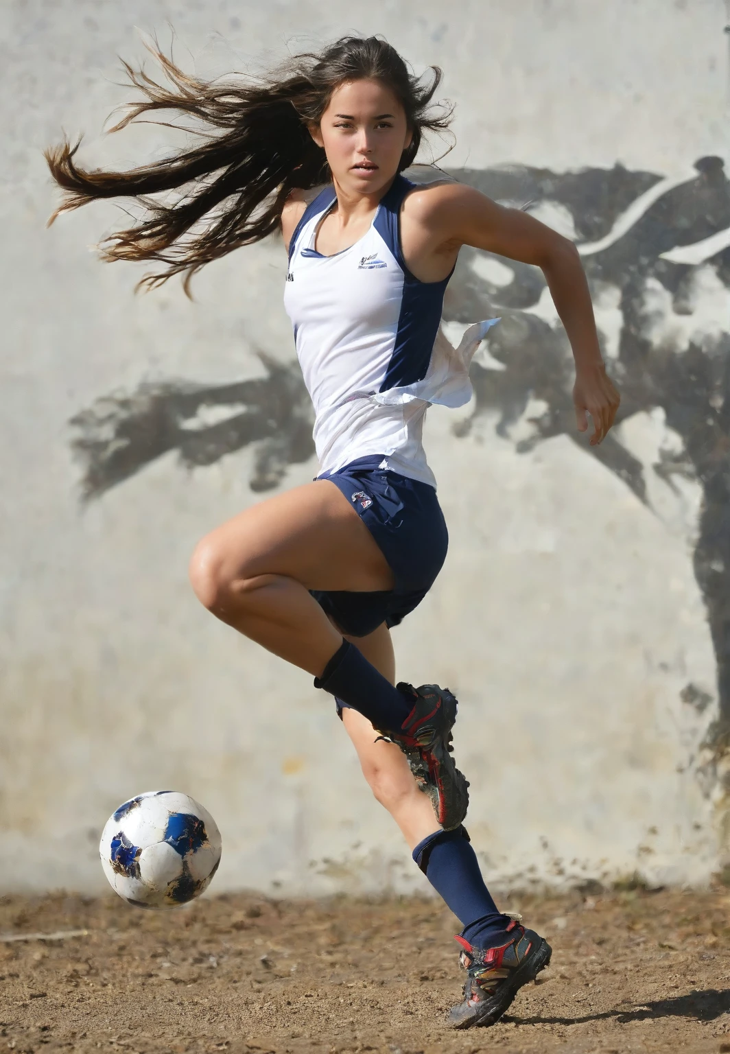 kicking girl