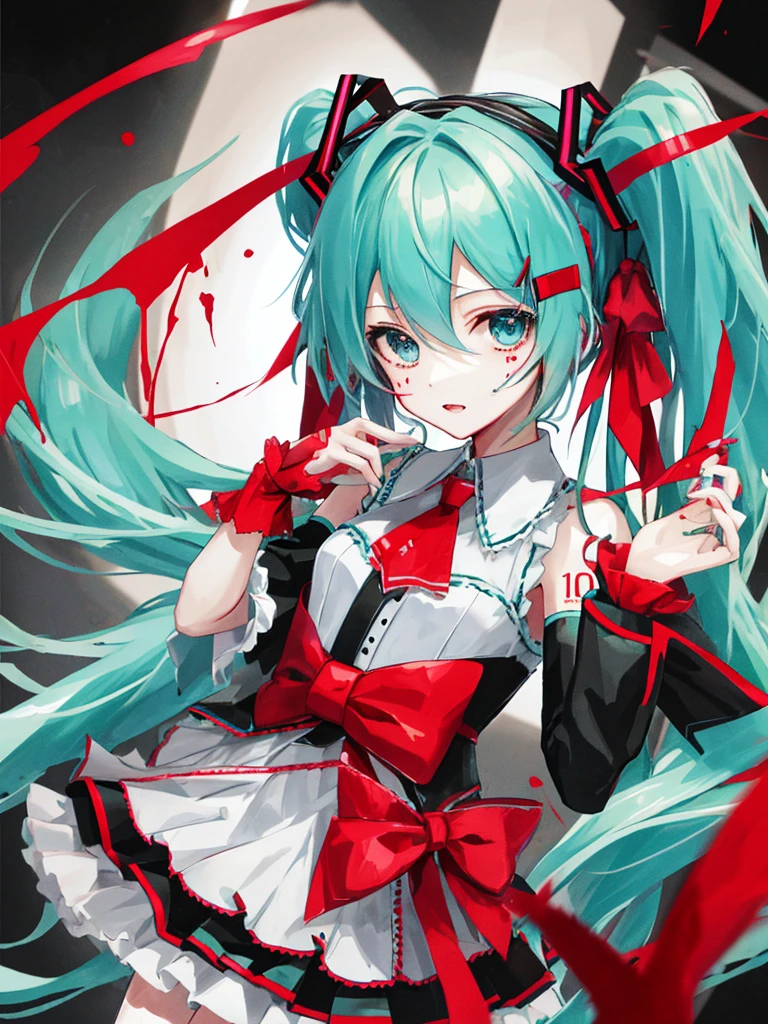 hatsune miku, blood, vampire