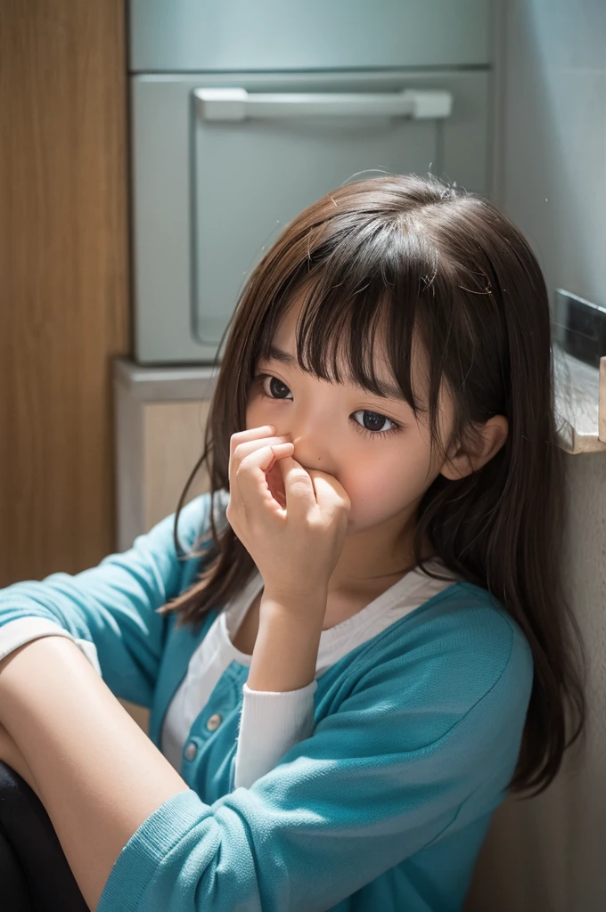 Girl vomiting