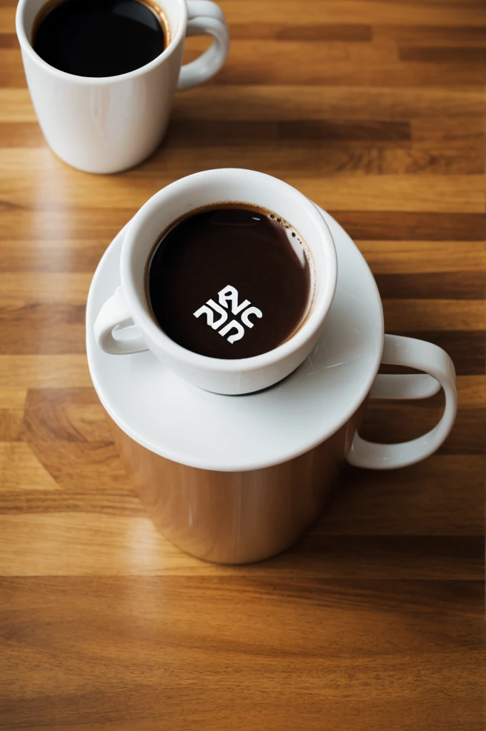 Create a logo with the KB on a coffee cup