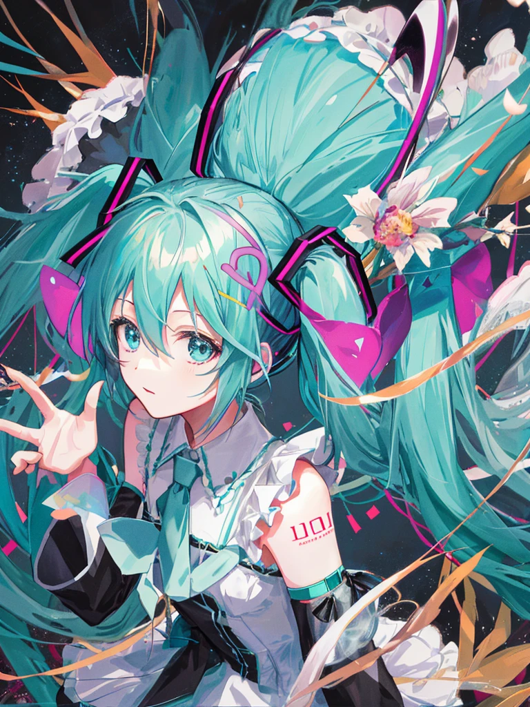 hatsune miku, dark witch