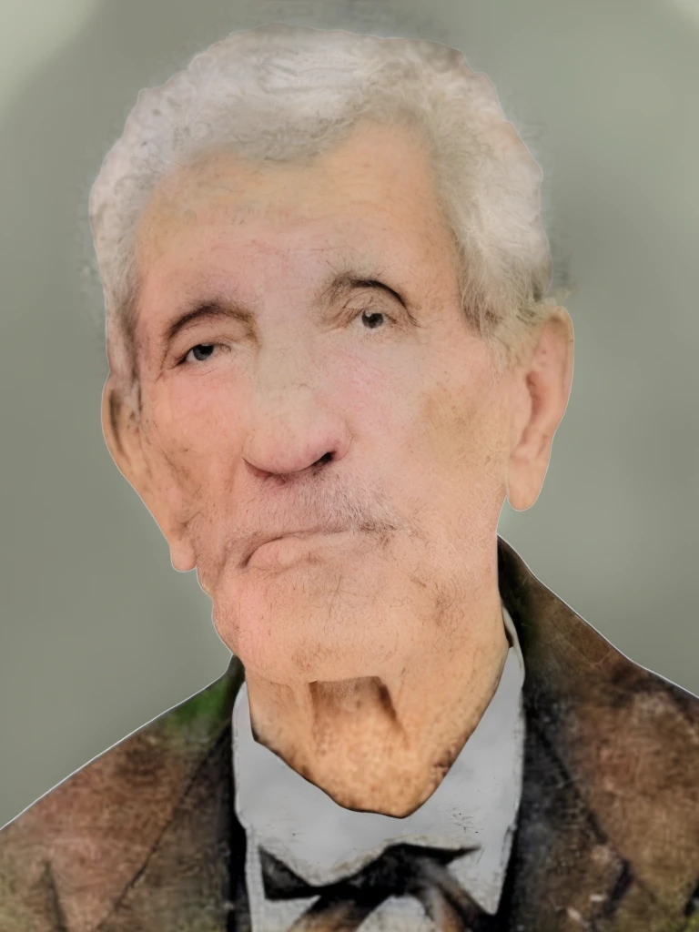 there is a digital painting of a man with a bow tie, a fullcolor photo, fullcolor, portrait photo of Um homem velho, fullcolor photo, portrait of old man, fullcolor 1 9 0 4 photo, fullcolor photograph, tone mapped william-adolphe, Um homem velho, portrait of a old, portrait of a old, grainy photo of an ugly man, fullcolor