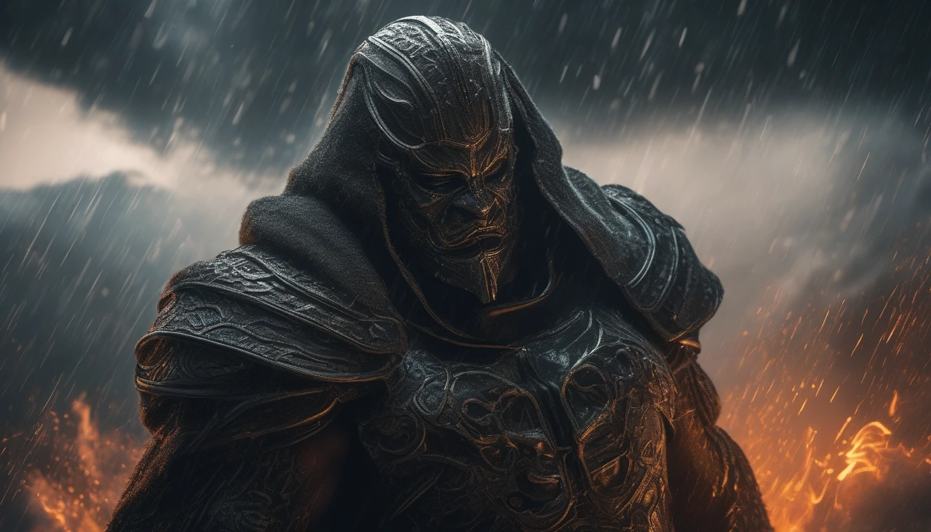 ((photorealism hyperrealism photorealism)) photorealistic and cinematic image of photorealistic, photorealistic, raining heavily and flying among the clouds high in the sky giant black golem formed by wind and smoke merging in the middle of the clouds walking opening its arms, dark storm clouds, rain, storm,, in the style of realistic and hyper-detailed renderings, 8k, detailed eyes, perfect eyes, epic, dramatic, fantastic, full body, intricate design and details, dramatic lighting, hyperrealism, photorealistic, cinematic, 8k, 12k, detailed face, dramatic photo, epic photo, cinematic photo + photo taken by Canon+ Incredibly Detailed, Sharp Details 8HQ, Neoprene, Behance Contest Winner, Ultra Sharp Focus, Complex Art Masterpiece, Sinister, Epic, TanvirTamim, Trending on Artstation, by Artgerm, H. R. giger and beksinski, highly detailed, vibrantntricate design and details, dramatic lighting, hyperrealism, photorealistic, cinematic, 8k, 12k, detailed face, dramatic photo, epic photo, cinematic photo + photo taken by canon + incredibly detailed, 8HQ sharp details, neoprene, behance contest winner, ultra sharp focus, complex art masterpiece, sinister, epic, TanvirTamim, trends on artstation, by artgerm, h. Cinematic photo R, photo taken by Canon, incredible and sharp details HQ, 8k, movie scene! contrast (deep focus) (f_stop 2.8), (focal length 35.0) f/2.8, 35mm focal length photography of (top view: 1.42). analog photo, silhouette, highlight, warm colors, candid Cinema RAW, 16mm, Portra 400 film with graded colors, remarkable, ultra-realistic colors. capture in (Fujifilm X-Pro3) / (f_stop 16.0) (focal_length 24.0), ultra-detailed, photographic, cinematic, fashion, dark fantasy, vibrant, photoLess, photo, dark fantasy, cinematic, vibrant